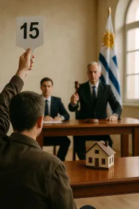 procedimiento para comprar un inmueble en un remate publico Uruguay
